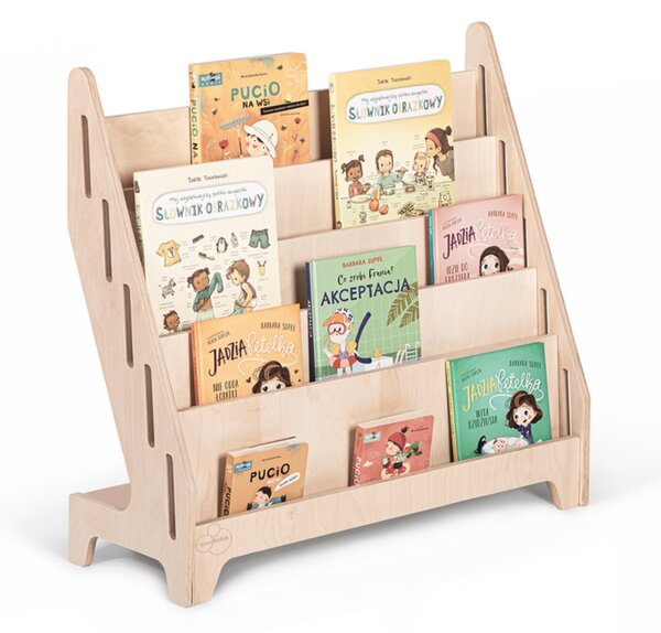 Biblioteczka Montessori dla dzieci MIA L naturalna
