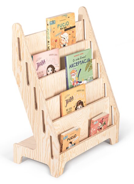 Biblioteczka Montessori dla dzieci MIA M naturalna-sosnowa