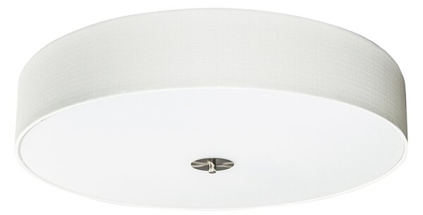 Rustykalna lampa sufitowa biała 70 cm - Drum Jute Oswietlenie wewnetrzne