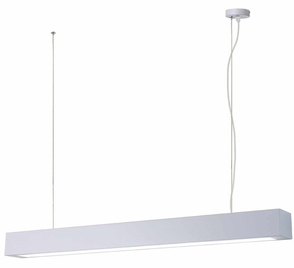 Lampa wisząca IBROS duża biała 24W 4000K IP20 LED nad stół do biura - Light Prestige