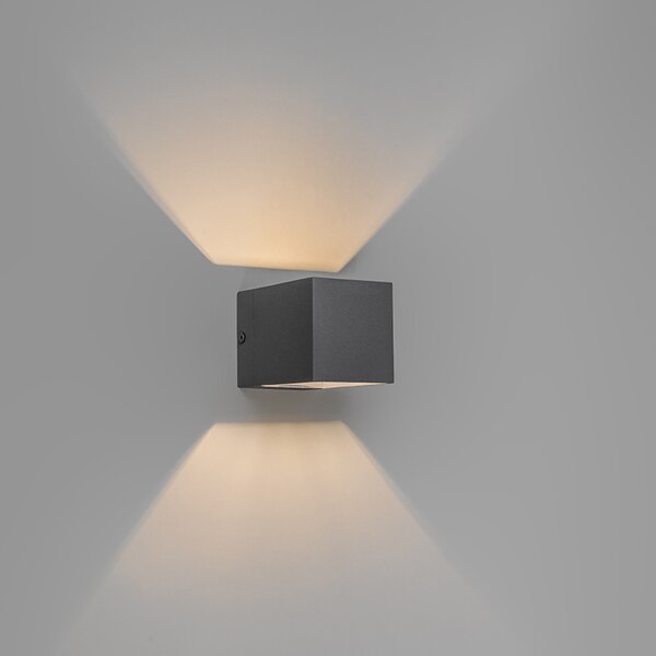 Zestaw 2 x Nowoczesny Kinkiet / Lampa scienna antracyt - Transfer Oswietlenie wewnetrzne