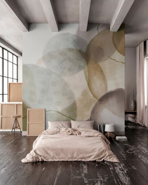 Fototapety Miękkie, akwarelowe abstrakcyjne kształty w odcieniach brązu, sepii i, Fototapety 3D, Fototapety 3d geometryczna, w07926v1 : Uwalls.pl