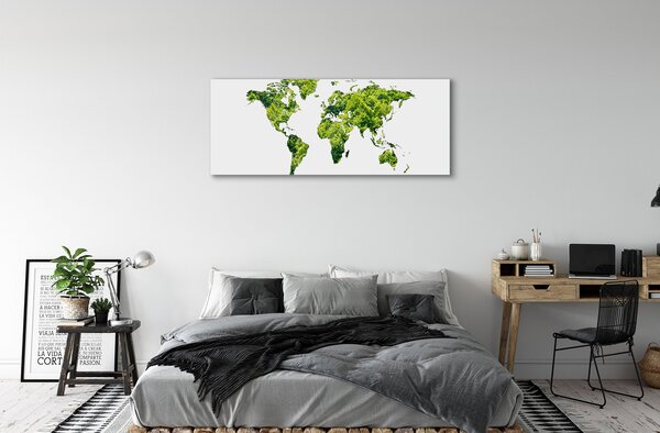 Obraz canvas na ścianę Mapa na Zielonej Trawie