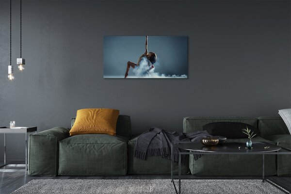 Obraz canvas na ścianę Kobieta Tańcząca w Dymie
