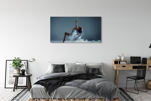 Obraz canvas na ścianę Kobieta Tańcząca w Dymie