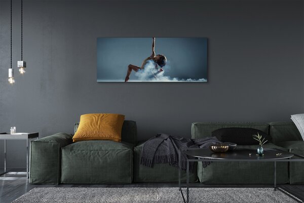 Obraz canvas na ścianę Kobieta Tańcząca w Dymie