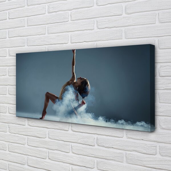 Obraz canvas na ścianę Kobieta Tańcząca w Dymie