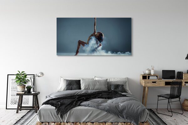 Obraz canvas na ścianę Kobieta Tańcząca w Dymie