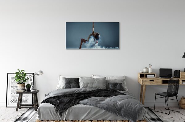 Obraz canvas na ścianę Kobieta Tańcząca w Dymie