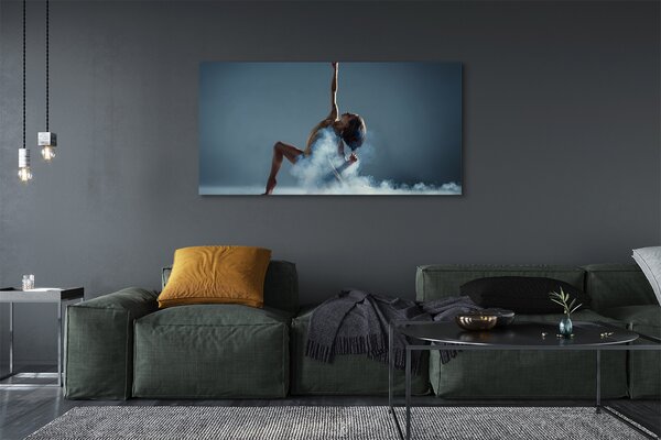 Obraz canvas na ścianę Kobieta Tańcząca w Dymie
