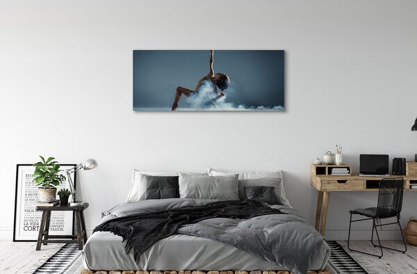 Obraz canvas na ścianę Kobieta Tańcząca w Dymie