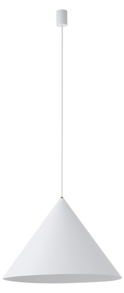 Lampa wisząca ZENITH L biała duża stożkowy klosz - Nowodvorski Lighting