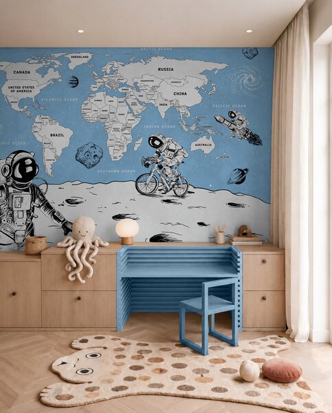 Fototapety Astronauci eksplorują kapryśny wszechświat, Fototapety Kosmos, w00473 : Uwalls.pl