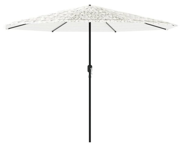 Parasol ogrodowy na stalowym słupku, biały, 324x324x247 cm