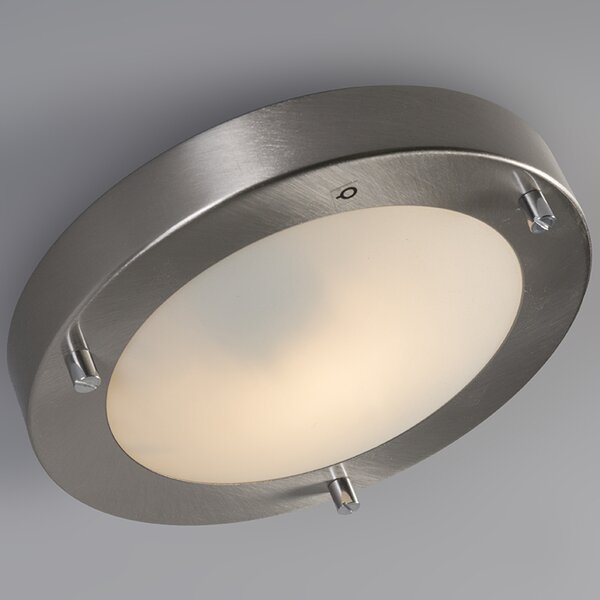 Nowoczesna lampa sufitowa stalowa 18 cm IP44 - Yuma