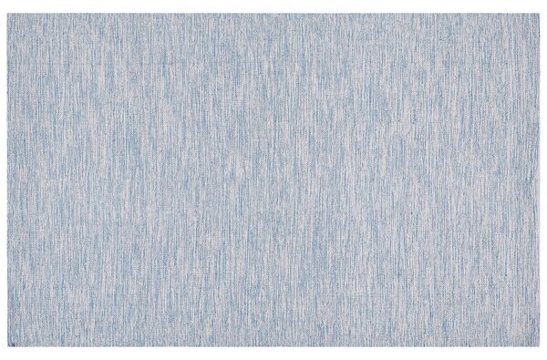 Dywan jasnoniebieski bawełniany ręcznie wykonany 140 x 200 cm Derince Beliani