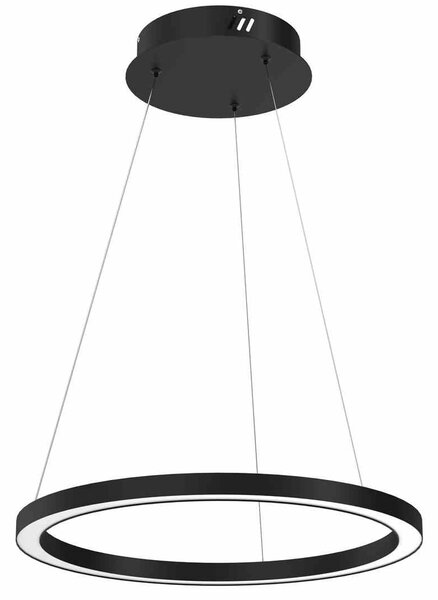 Lampa wisząca GALAXIA BLACK czarny ring LED 26W - Milagro