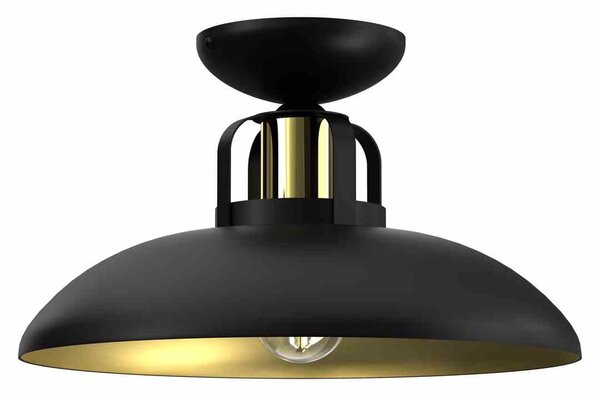 Lampa sufitowa FELIX BLACK/GOLD czarno-złota w stylu loft - Milagro