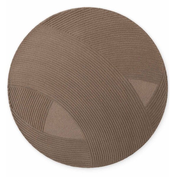 Brązowy wełniany okrągły dywan ø 160 cm Kensington Victoria – Ted Baker