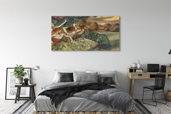 Obraz canvas na ścianę Cztery tancerki - Edgar Degas