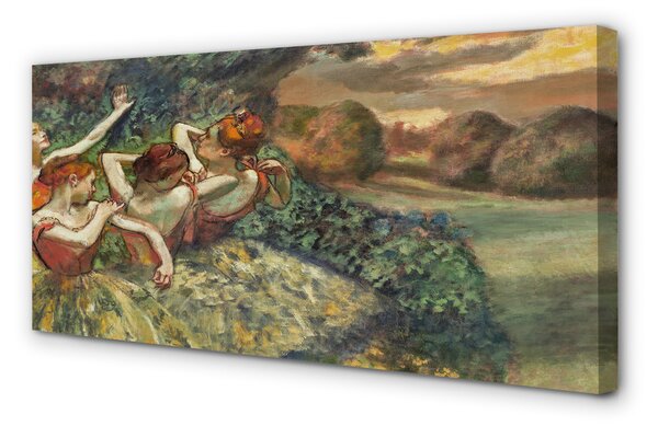 Obraz canvas na ścianę Cztery tancerki - Edgar Degas