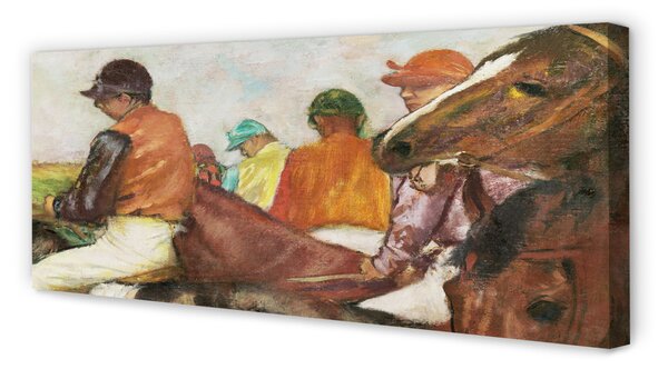 Obraz drukowany na płótnie Dżokeje - Edgar Degas