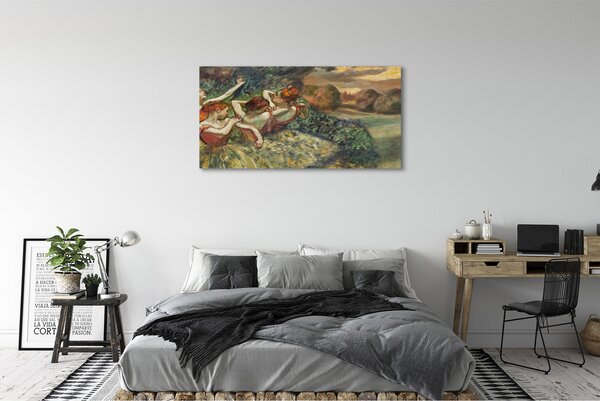 Obraz canvas na ścianę Cztery tancerki - Edgar Degas