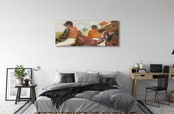 Obraz drukowany na płótnie Dżokeje - Edgar Degas