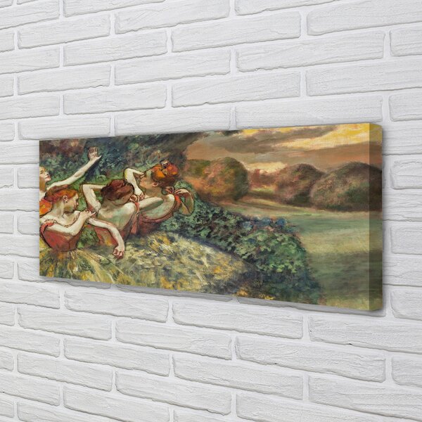 Obraz canvas na ścianę Cztery tancerki - Edgar Degas