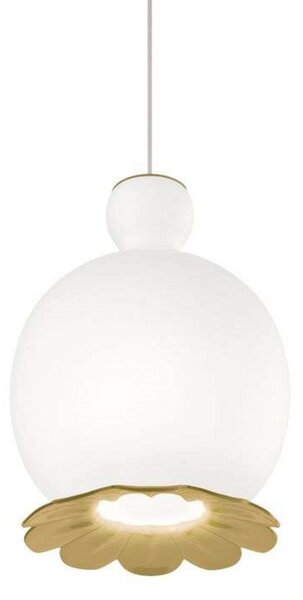 Lampa Wisząca kdln, Opyo, ściemnialny, biały, salon, szkło, design