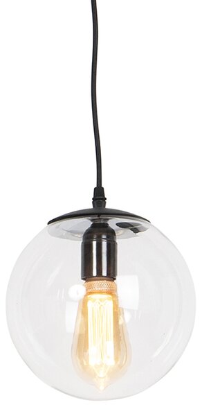 Nowoczesna lampa wisząca przezroczysta 20 cm - Pallon Oswietlenie wewnetrzne