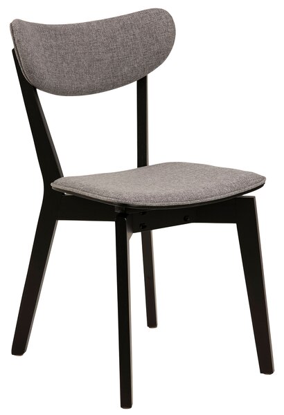 Krzesło do jadalni Retro styl Szaro Czarne PENNY