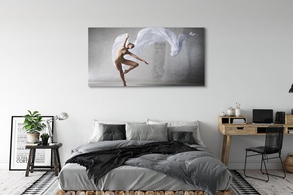 Obraz canvas na ścianę Taniec z Białym Materiałem