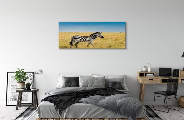 Obraz na płótnie Zebra na Sawannie