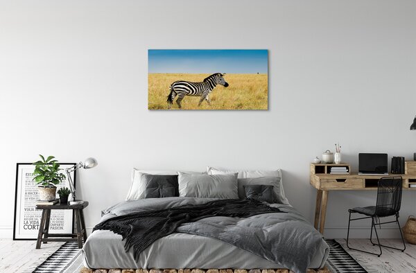 Obraz na płótnie Zebra na Sawannie