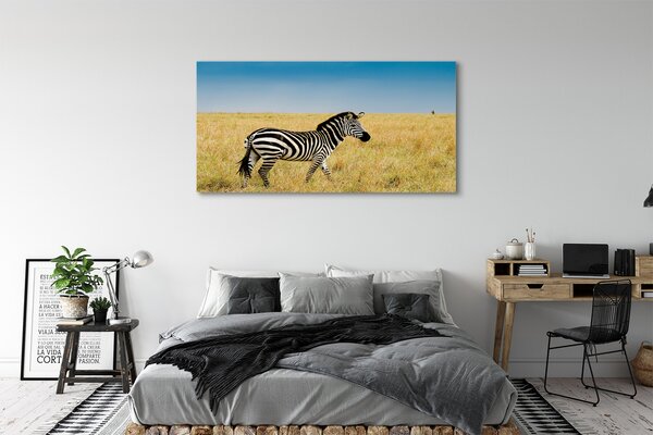 Obraz na płótnie Zebra na Sawannie