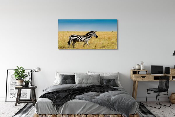 Obraz na płótnie Zebra na Sawannie