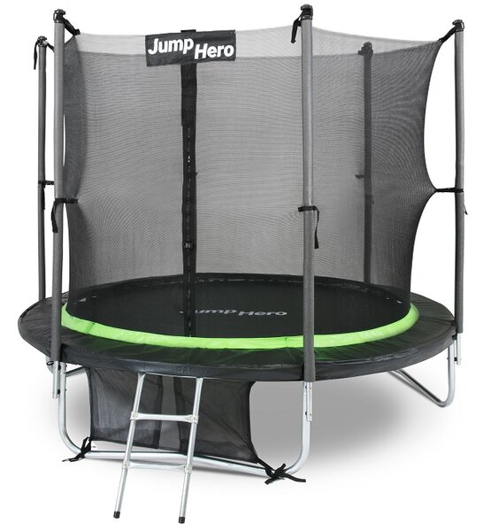Trampolina ogrodowa z siatką wewnętrzną 244cm Jump Hero 8FT