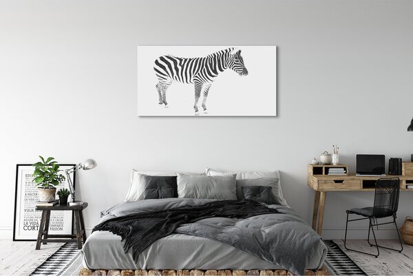 Obraz na płótnie Malowana Zebra