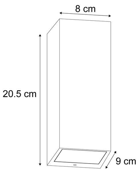 Skandynawski kinkiet drewniany 2-punktowy GU10 70mm IP54 - Baleno
