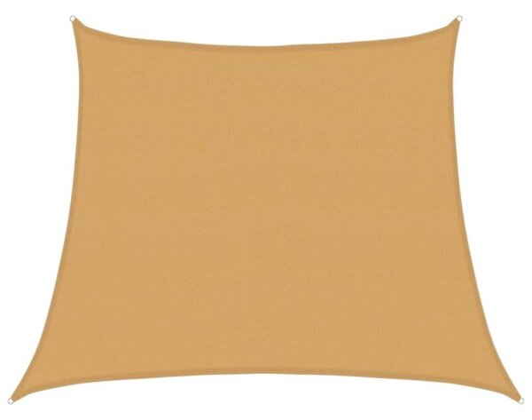 Żagiel przeciwsłoneczny, 160 g/m², trapez, jasnoszary, 3/4x3 m