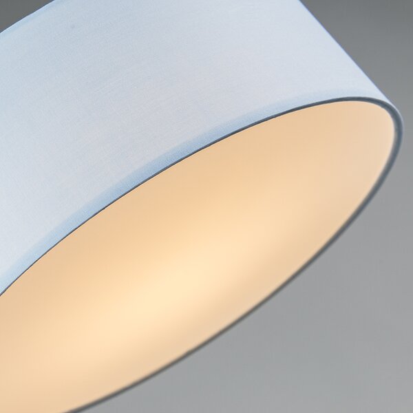 Lampa sufitowa niebieska 30 cm z LED - Drum LED