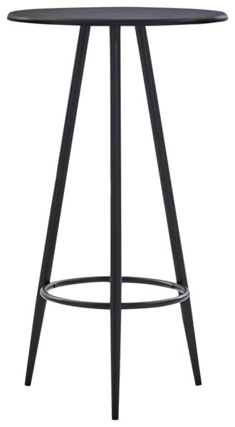 Stolik barowy, czarny, 60 x 107,5 cm, mdf