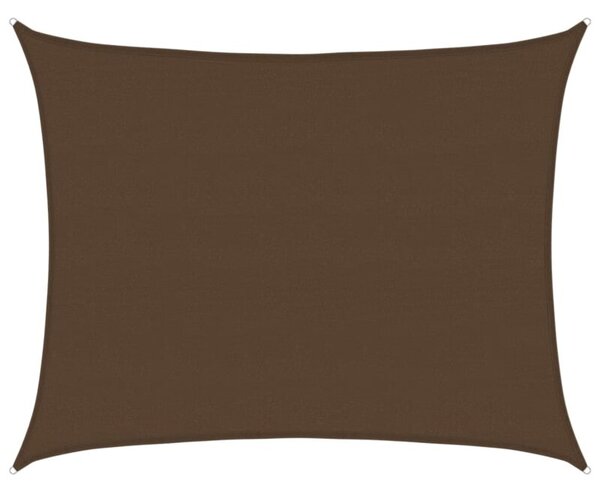 Żagiel przeciwsłoneczny, 160 g/m², brązowy, 6x7 m, hdpe