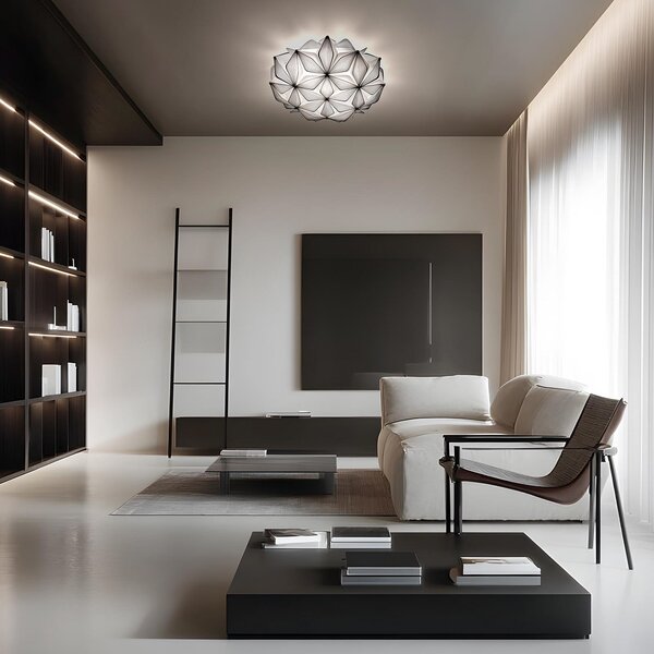 Lampa Sufitowa Slamp, C'EST LA VIE, ściemnialny, czarny, salon, tworzywo sztuczne, design
