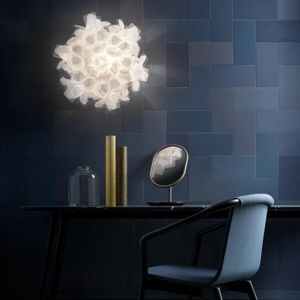 Lampa Ścienna Slamp, Clizia Mama Non Mama, ściemnialny, biały, salon, tworzywo sztuczne, design