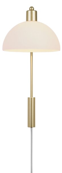 Lampa Ścienna Nordlux, Ellen 20, złoty | mosiężny, salon, metal, skandynawski