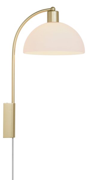 Lampa Ścienna Nordlux, Ellen 20, złoty | mosiężny, salon, metal, skandynawski