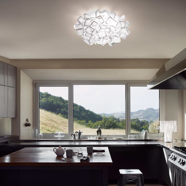 Lampa Ścienna Slamp, CLIZIA, biały, salon, tworzywo sztuczne, design