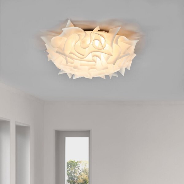 Lampa Sufitowa Slamp, VELI M, ściemnialny, biały, salon, tworzywo sztuczne, design